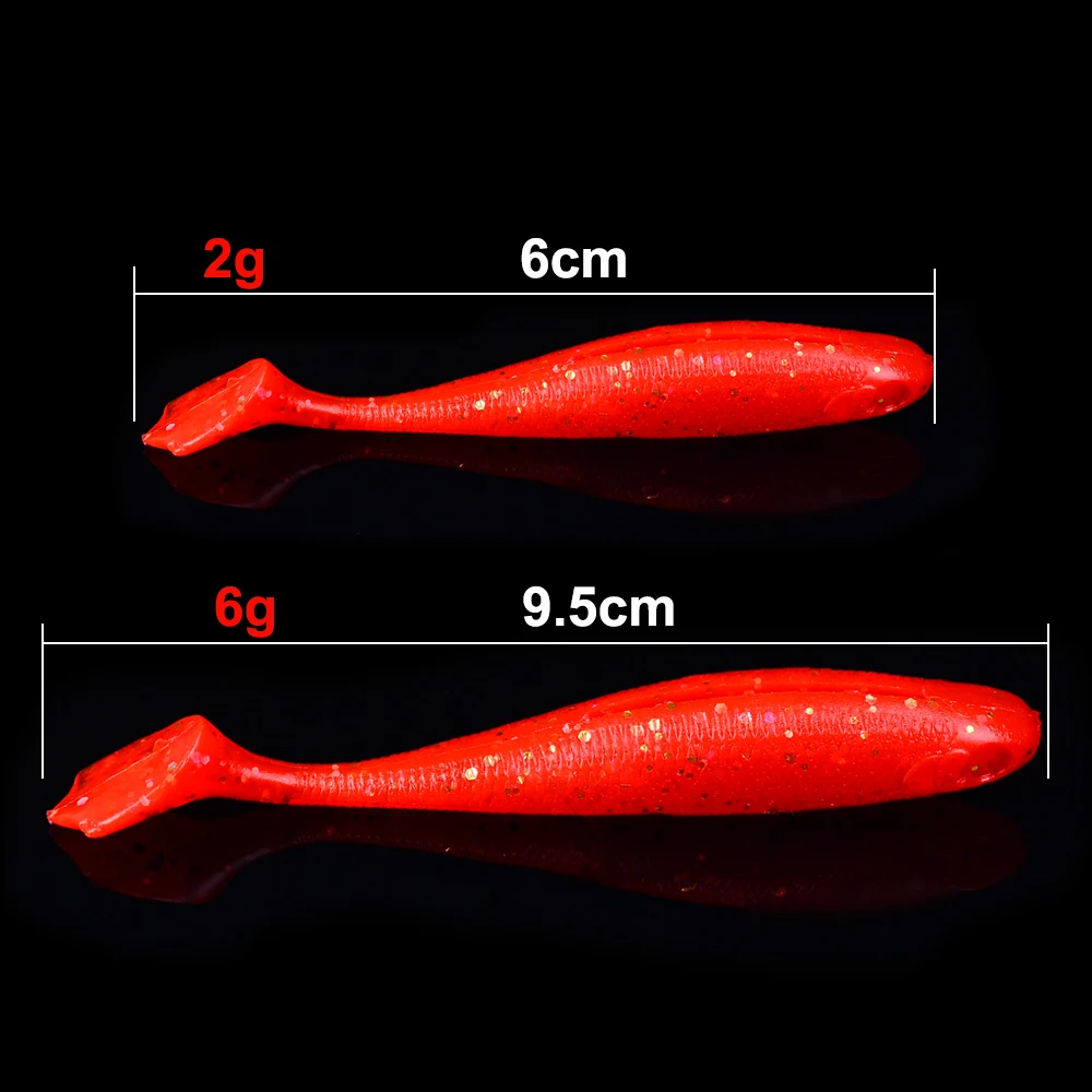 Искусственная приманка для рыбалки, 10 шт./лот, 6 г, мягкая блесна, Япония Shad, рыболовные снасти из силиконовой резины, 10 цветов, приманка для рыбалки