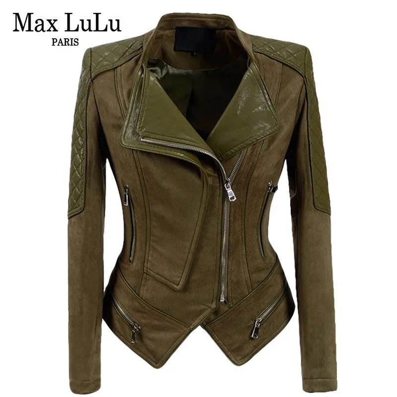 Cuir D'hiver En Coupe La Veste Femme Lulu Max Femmes Army Plus Vintage Mince Dames Marque vent De kaki Manteaux Européenne Taille Green Chaqueta Daim Luxe x7RwRz0Oq