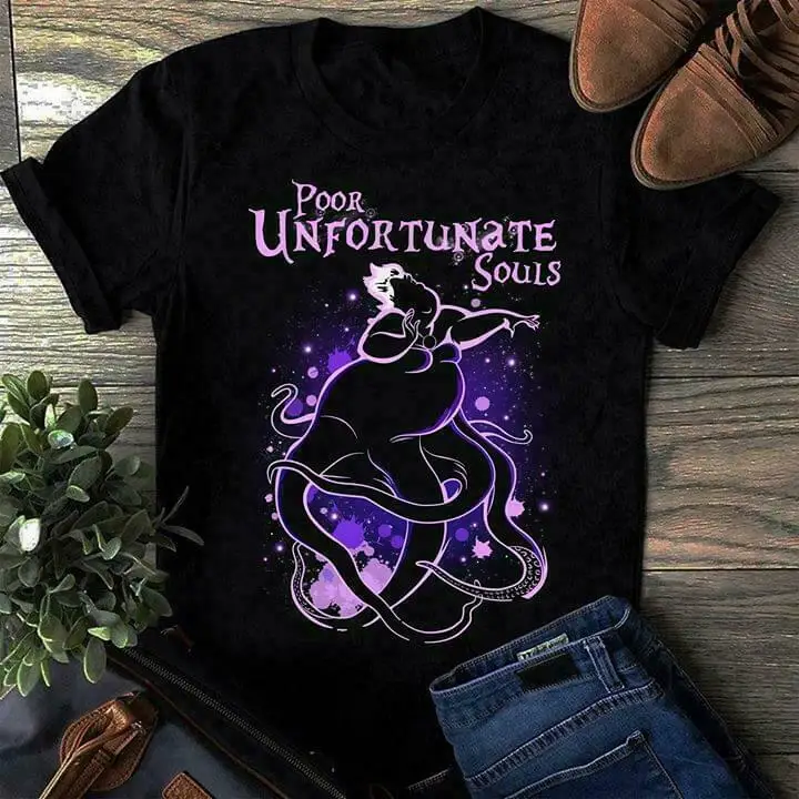 

Ursula The Little Mermaid Poor Unfortunate Souls T Shirt Black Cotton Men S 5Xl