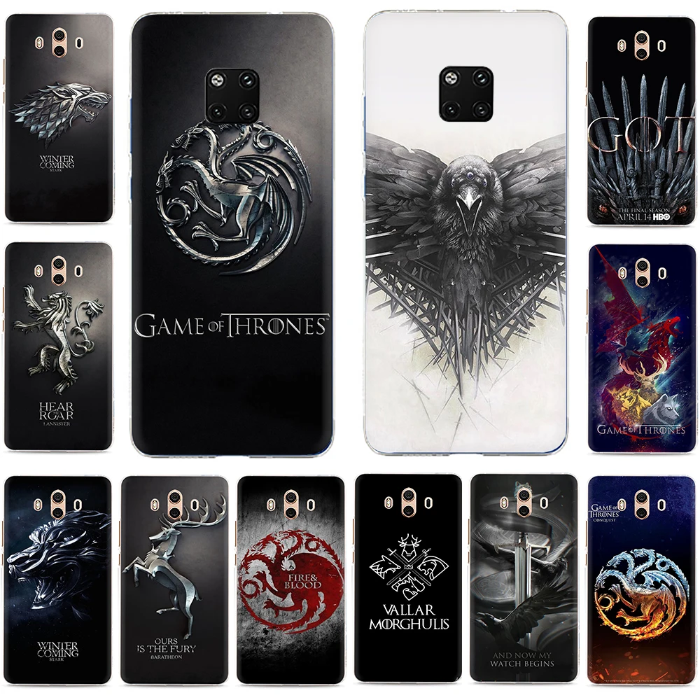 

The game of the thrones Hard Phone Cover Case for Huawei Y6 Y7 Prime Y5 Y9 2018 2017 Nova 2i 3 3i Mate 10 20 Pro Lite