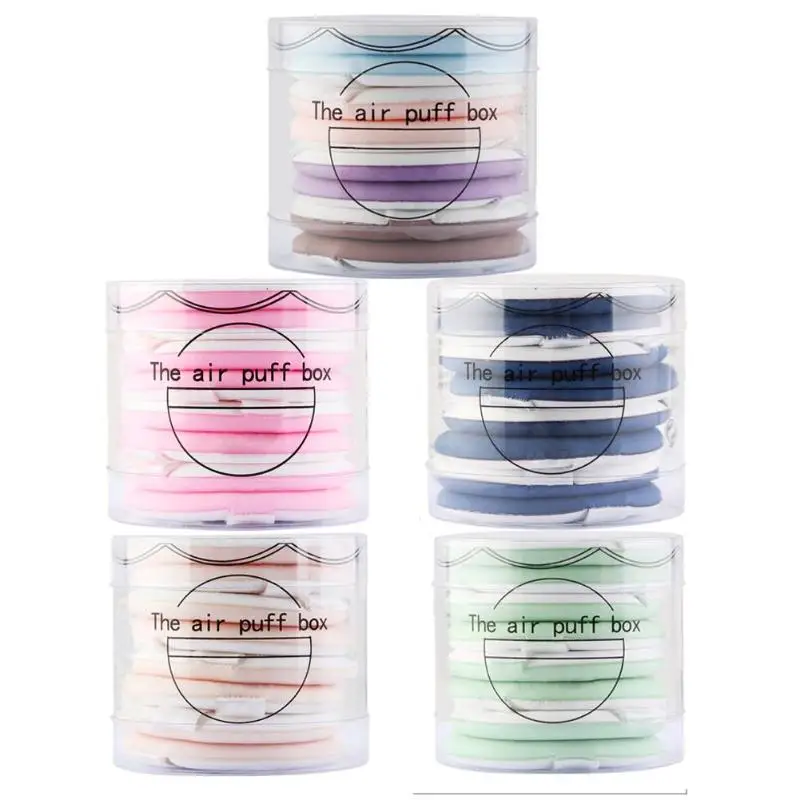 8 шт./партия кушон для макияжа Губка слоеный сухой влажный двойного использования спонж для тонального крема косметический набор инструментов