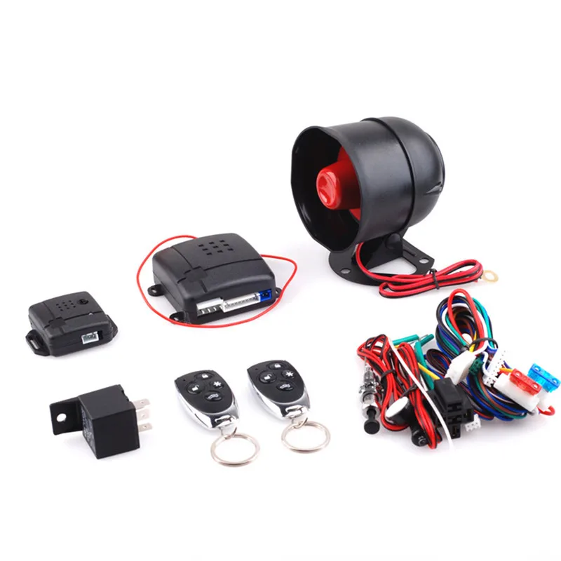 

New Universal 1-Way Car Alarm Vehicle System Protection Security System Keyless Entry Siren + 2 Remote Control Burglar Hot