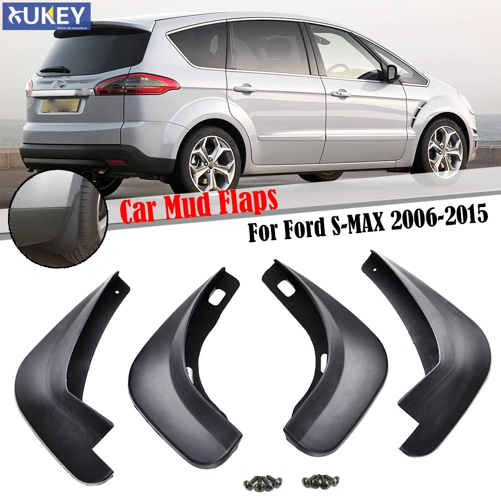 

For Ford S-Max 2006 - 2015 Set Mud Flaps Mudflaps Splash Guards Mudguards Front Rear 2007 2008 2009 2010 2011 2012 2013 2014