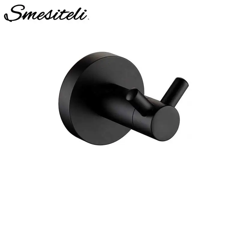 Kaufen Smesiteli Großhandel Und Promotions Badezimmer Wasserhahn Zubehör 100% Kupfer Wand Montiert Robe Haken Handtuch Haken Runde Stil