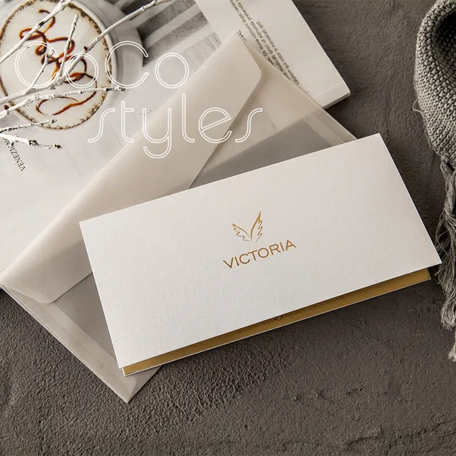 cocostyles bespoke high end white gold design invitation card with high end invitation