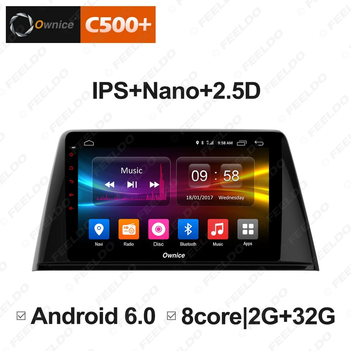 Cheap LEEWA 9" 2.5D Nano IPS Screen Android 8.1 Octa Core/DDR3 2G/32G/4G LTE Car Media Player For Peugeot 308 2013-2016 3
