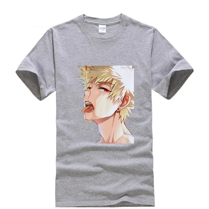 Новинка 2019 футболка с короткими рукавами ahegao himiko toga классное сексуальное черно