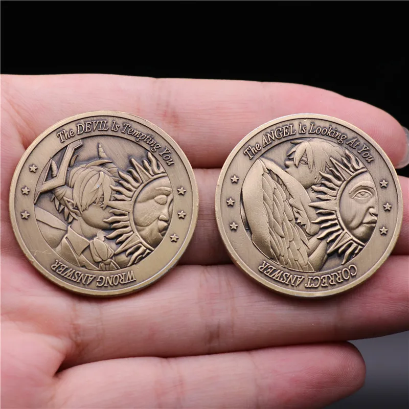 Angels And Demons Collect Coin Cosplay Accessories Badge Lucky Coin Decision Coin Tossing Funny Fancy Toy Christmas Gift