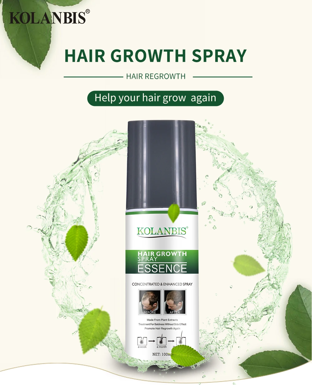 3pc Japanese Hair Growth Spray, Hyungang Korea Ginseng Regrowth Serum