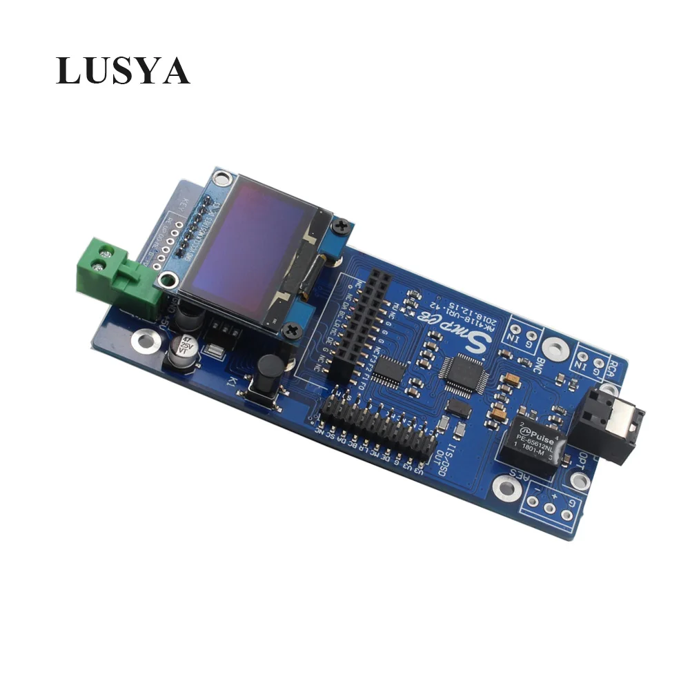 Lusya AK4118 5.5 дюймовый цифровой приемник декодер SPDIF к IIS коаксиальный Оптический USB
