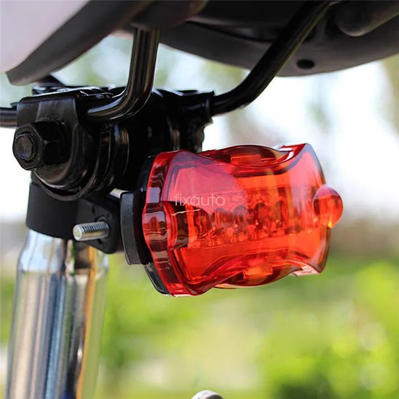 Q5 LED Cycling Bicycle Head Light Flashlight Torch 360 Degrees Mount Clip + 5LED Taillight Bicycle Light Set #2M23 (8)