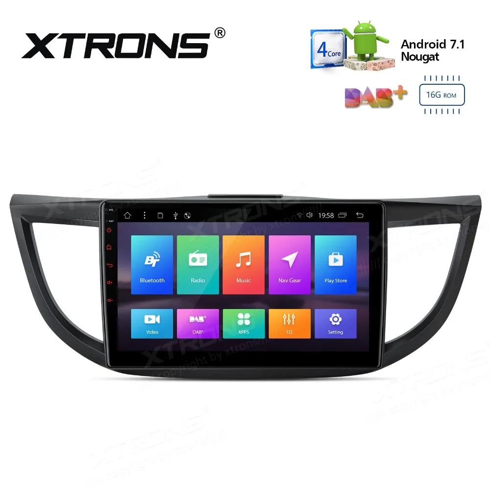 XTRONS 10.1" Android 7.1 Multimedia System Car Stereo Radio Player RCA