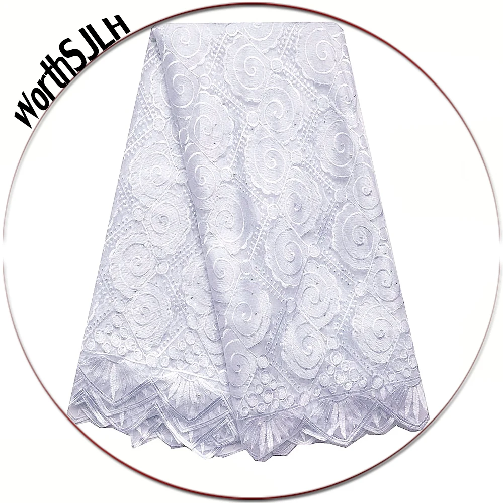 

Latest African Laces 2018 High Quality Nigerian White Lace Fabric Fushia Pink French Net African Fabric Swiss Lace Material