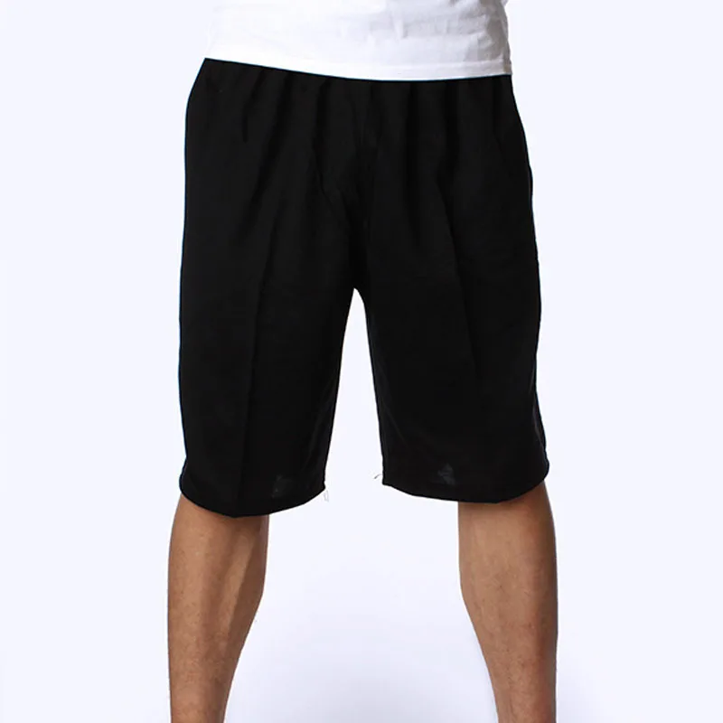MFERLIER летние мужские шорты больших размеров 5XL 6XL 7XL вес 125 кг до колен мужские шорты - Цвет: Черный
