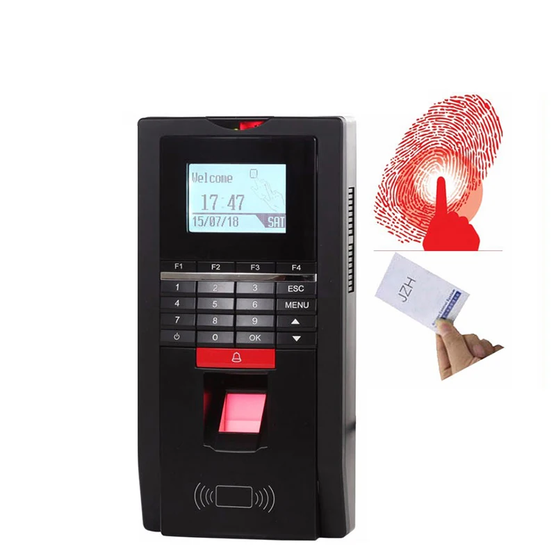 Biometric Fingerprint RFID Card Access Control System Time Attendance ...