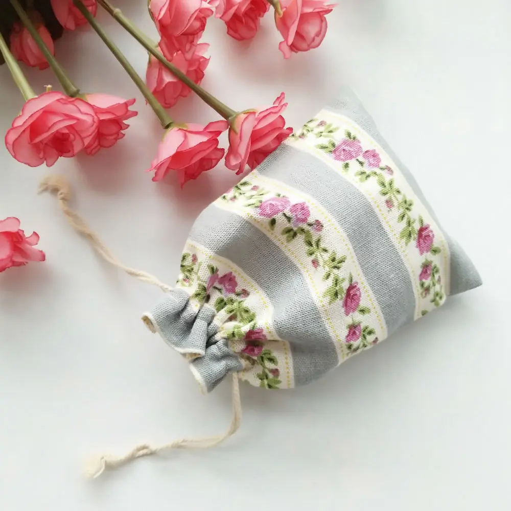 5Pcs/Lot Flower Pouch Jewelry Wedding Party Gift Bag Favor Holders