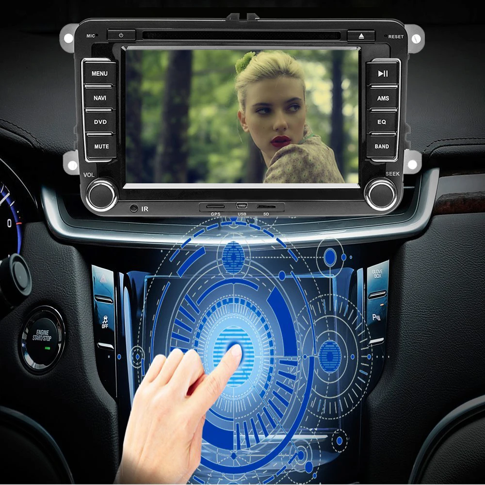 Podofo 2 Din " автомобильный DVD gps Авто Радио стерео плеер для Volkswagen VW golf 6 Passat b6 B7 Touran polo Tiguan seat leon skoda