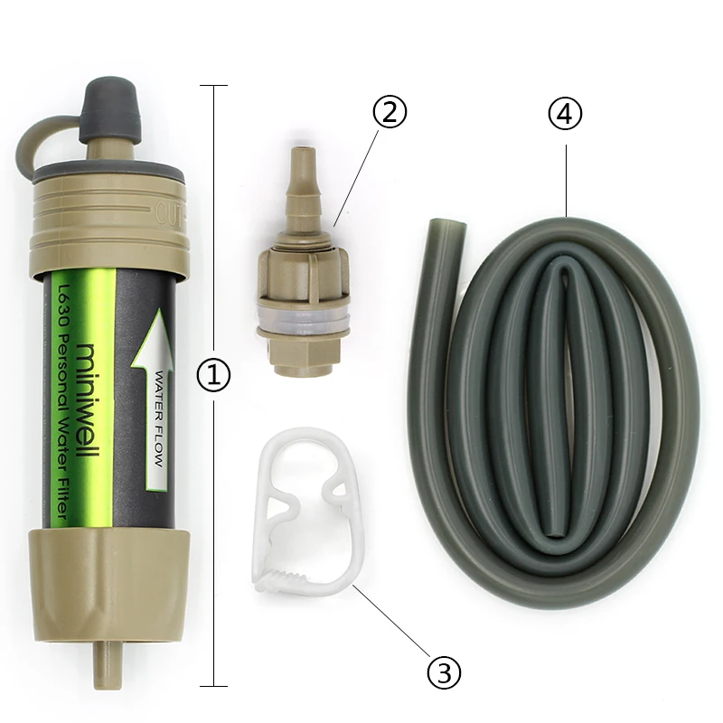 L630 Portable water filter straw for outdoor sport camping emergency survival