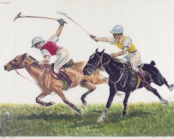 

vintage posters hand drawing prints on canvas scenery painting decorative wall art animal picture polo competition show picture