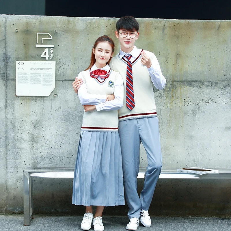 

Student uniform JK school uniform class service autumn sweater male and female students with sailor suit uniform suit