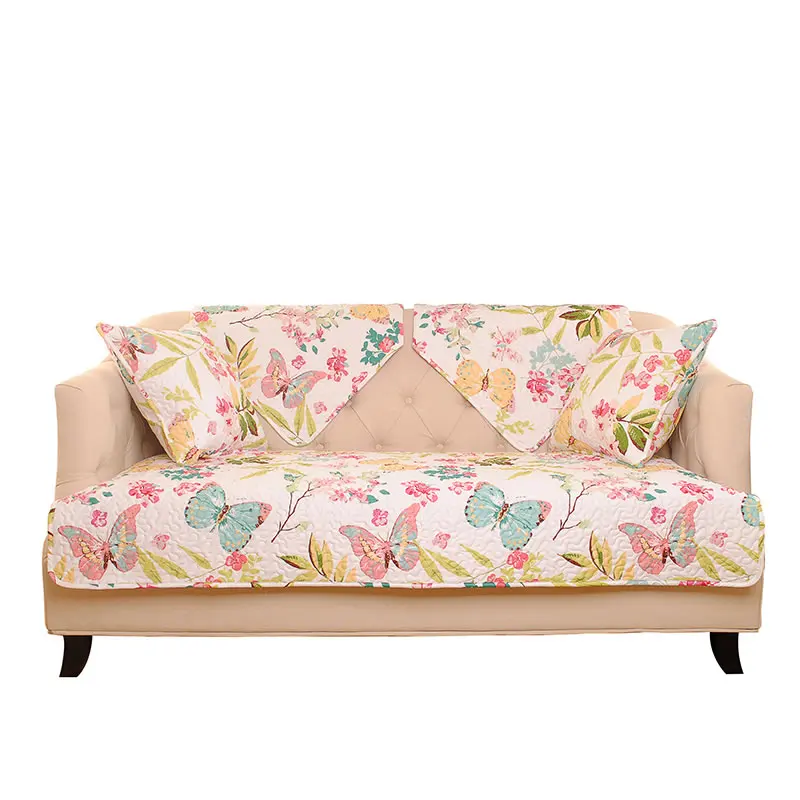 2017 New Accept Customized Cotton Cloth Quilting Sofa