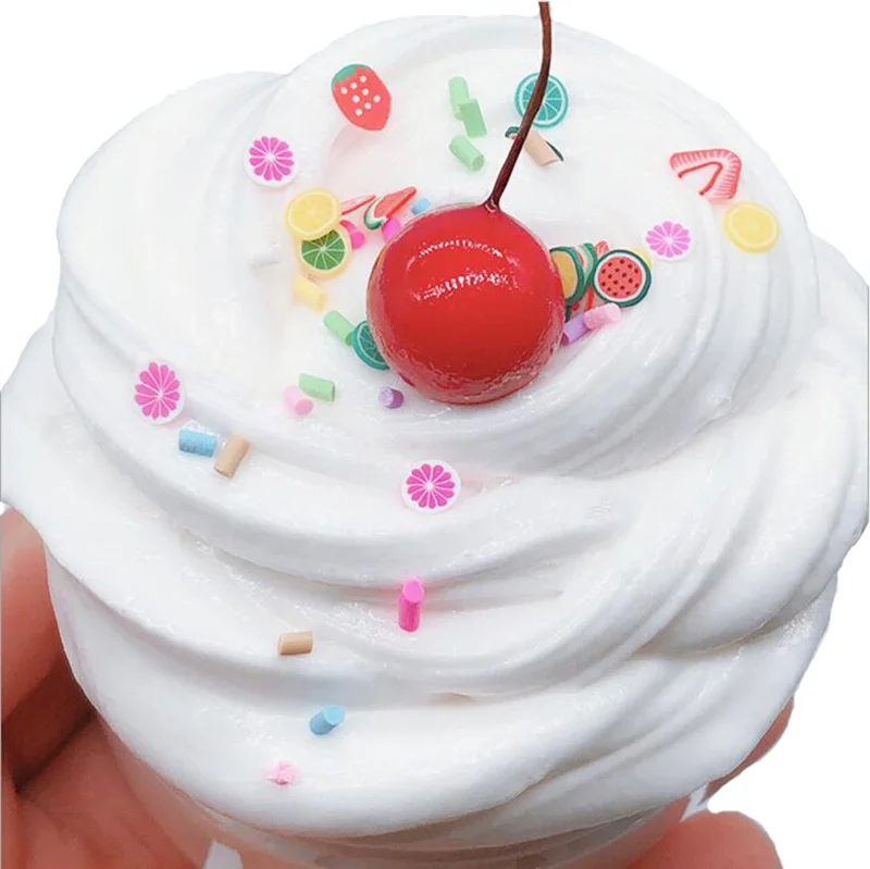 Масляный крем Yummy слизь грязь Моделирование фруктов Детские умные бриллианты