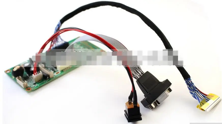 

LCD Monitor Driver Board Kit w/ VGA Cable Built-in 8 Programs Support 15'' 17'' 19'' 22'' LVDS Screen Free Shipping