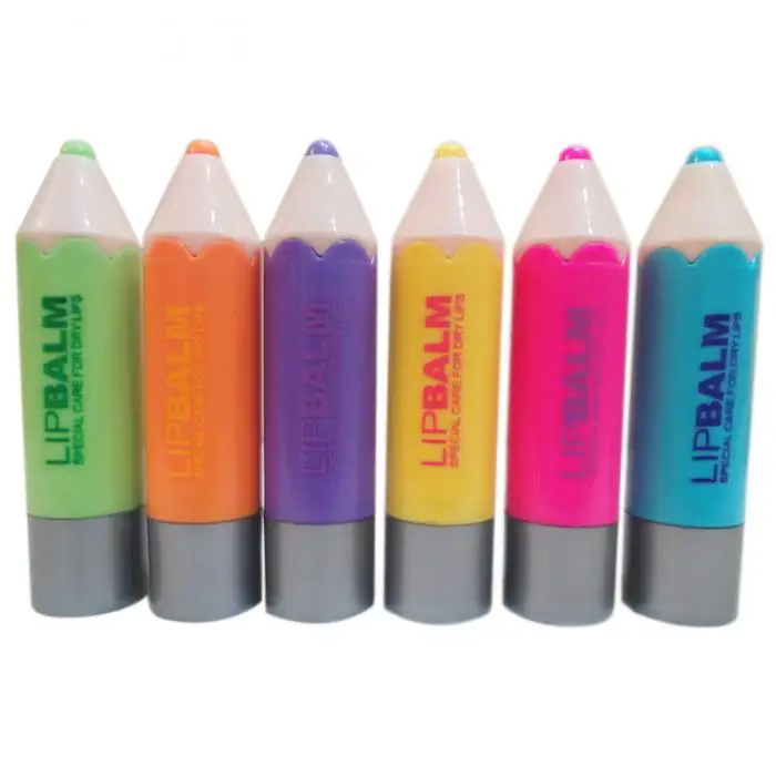 Professional Lip Balm Crayons Funny Pencil Shaped Moisturizer Lip Stick Balm Gloss Tool MSI-19