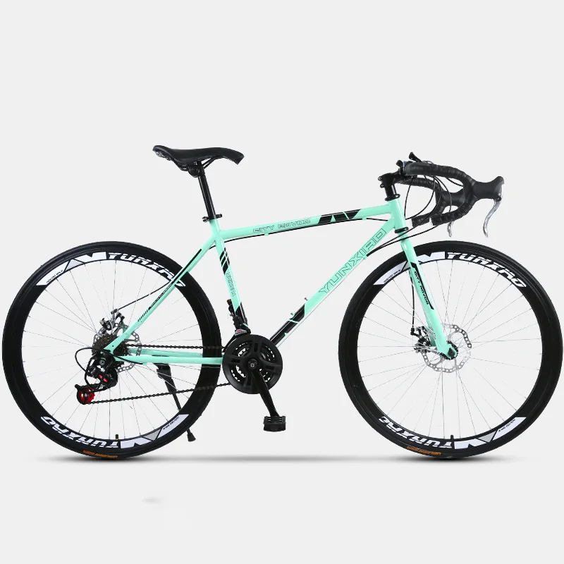Clearance Bend-Handled Dead-Flying Bicycle with Variable speed Road acing Seven Pieces of Tower Wheel Double Disc Brake Adult Students 1