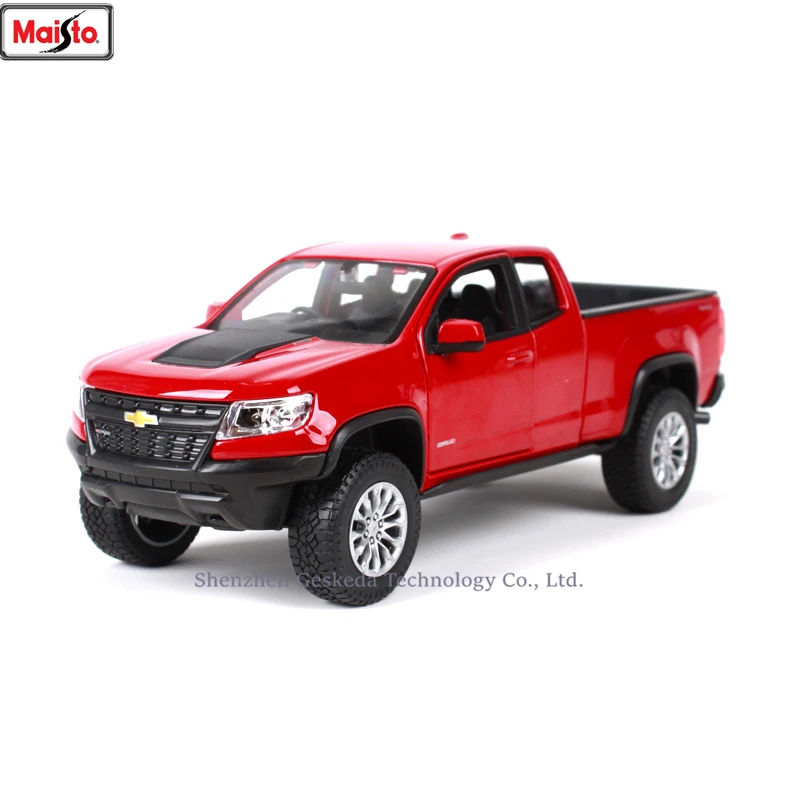 

Maisto 1:24 2017 Chevrolet Colorado alloy super toy car model For with Steering wheel control front wheel steering toy car