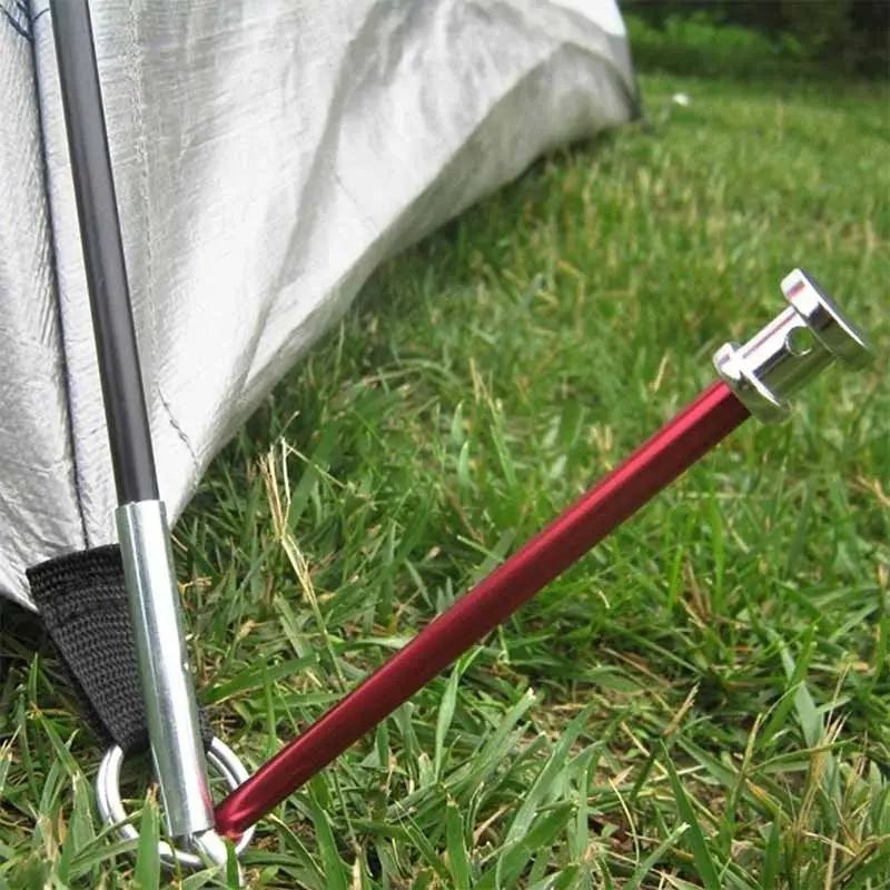 Hot New Arrival 3Pcs Aluminium Alloy Outdoor Nail Camping Tent Peg Stakes Camping Equipment