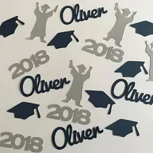 Пользовательское имя класса град diplmoas выпускные confettis школа Реюньон Таблица Декор записки Scatters партии Decoartions