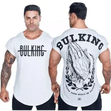 Мужская майка для бодибилдинга спортивная рубашка без рукавов Новая мужская хлопковая одежда модный жилет майка