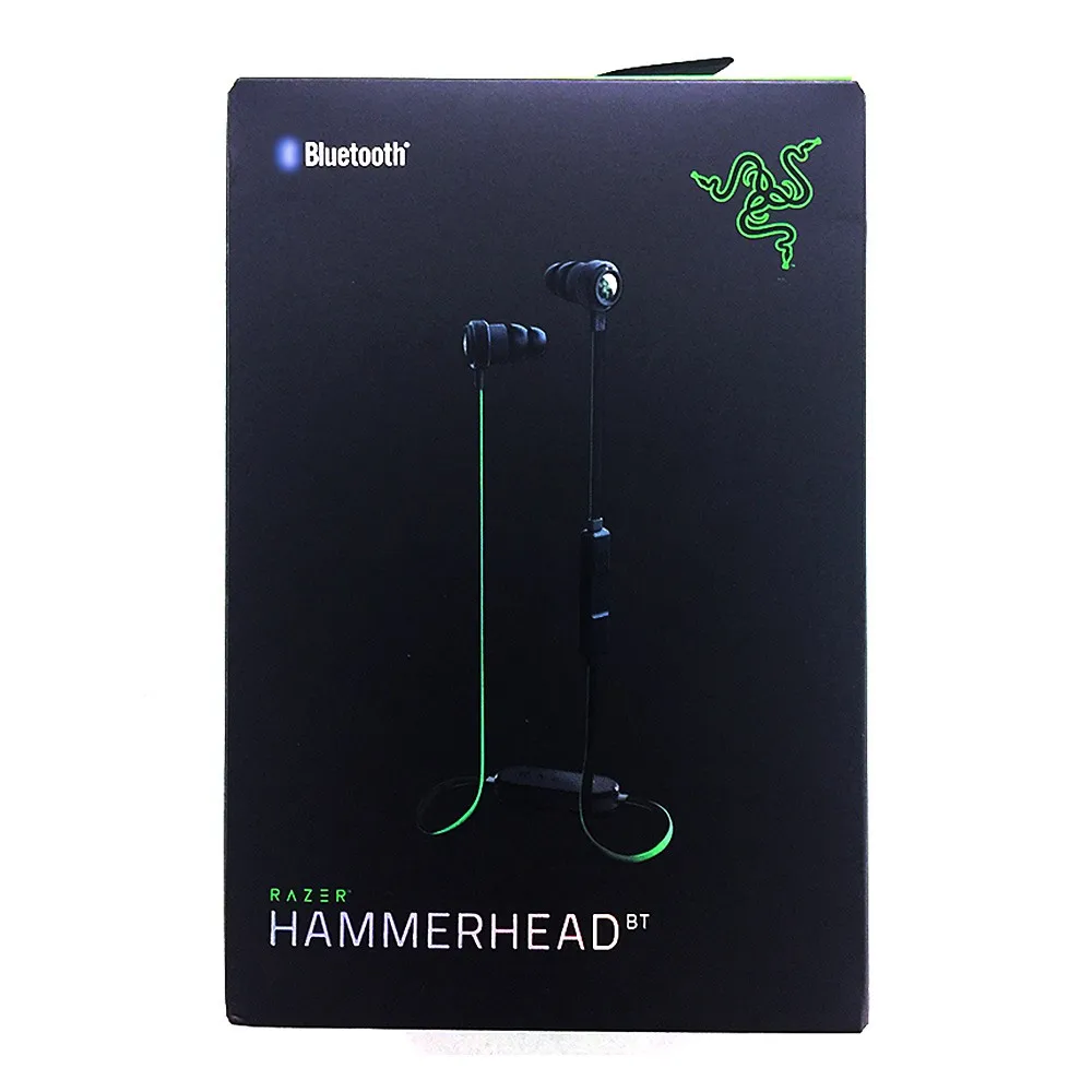 Оригинальная Беспроводная bluetooth-гарнитура razer Hammerhead с встроенным дистанционным микрофоном для устройств iOS, телефонов, ПК, игр и музыки