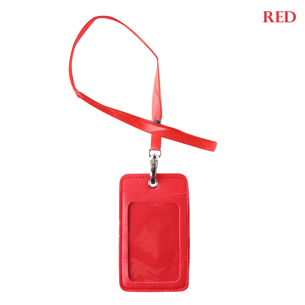 New Unisex Portable ID Card Holder Bank Bus Cards Cover Badge Case Office Work Keychain Keyring Tool Protective Shell - Цвет: Other With Rope