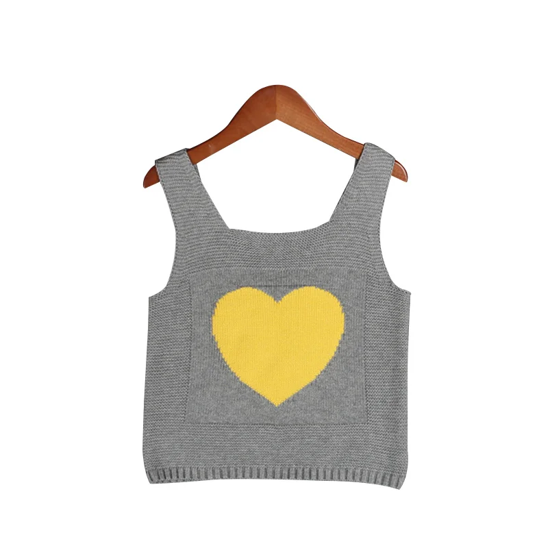 Heart Knitted Girls Sweater Fashion Kids Crochet Vest For Girls  Cotton Baby Autumn Coat Children Sweater Vest Girls Clothing (3)
