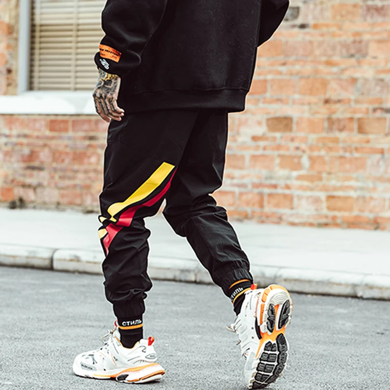 Hop Chándal Streetwear K025 Hombre Casual Bumpybeast De Joggers La Hip Hombres Bolsillos Ropa Marca Stretch Pantalones Negro xx7qwnBZ0