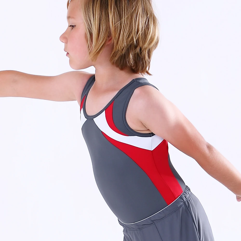 NT1804101 Boy's Basic Gymnastics Leotard Classic Ballet Morden Practice Atheletic Tank Bodysuit