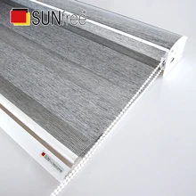 Высокое качество новая плотная ткань Зебра жалюзи полный оттенок день ночь жалюзи большой балдахин системы рулонные шторы кровать гостиная