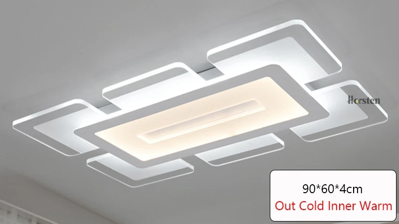 Horsten 110 220V Sky City Ultra-thin Transparent LED Ceiling Light Modern Creative Acrylic Bedroom Living Room Ceiling Light Home Lighting (19)