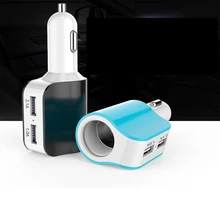 Универсальный 5 В Dual USB Автомобильное Зарядное устройство для iPhone 5 6 6 S 6 plus, ipad Samsung S5 S4 Порты USB автомобиля Зарядное устройство