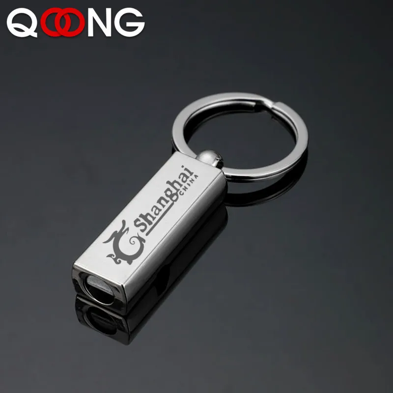 

QOONG Zinc Alloy Whistle Keyring Keychain For Outdoor Emergency Survival Safety Sport Camping Hunting Tool Key Chain Ring Holder