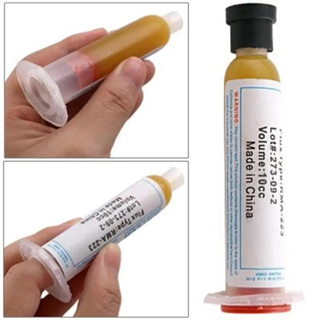 

Professional Mechanic Solder Soldering Paste RMA-223 Grease Syringe Of 10CC Flux Gel Welding Oil
