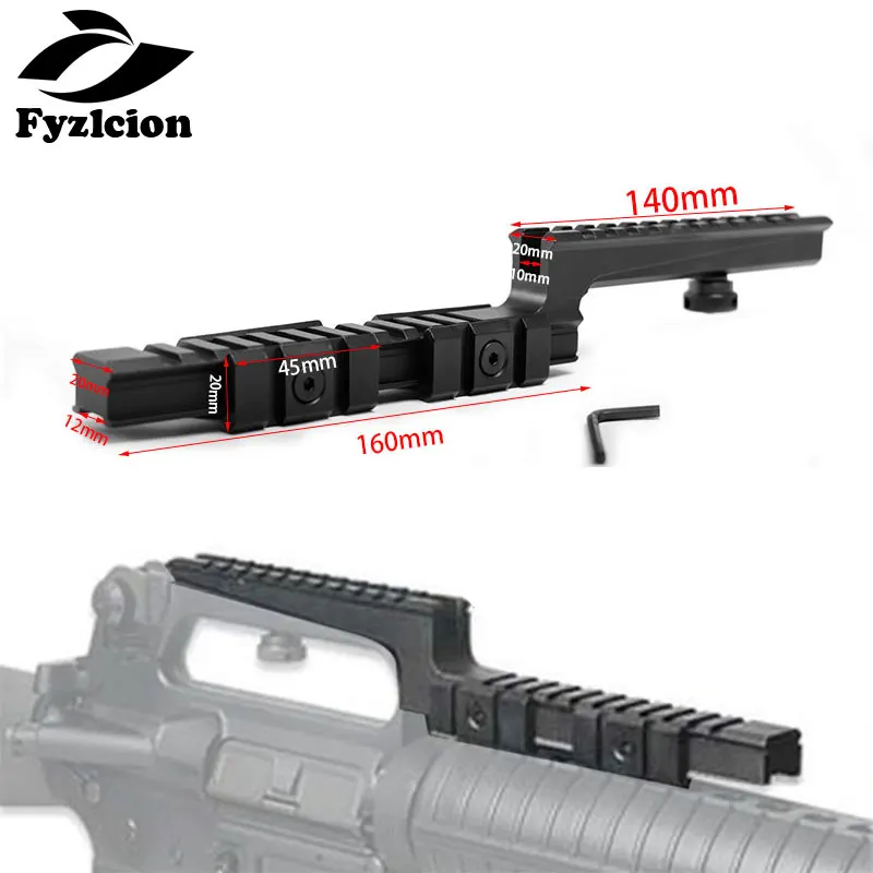 

Hunting Z-Type Rifle Rail Scope Mount Base And 2 Side Off-set Bi-Level Carry Handle For AR15 M16 Rifle