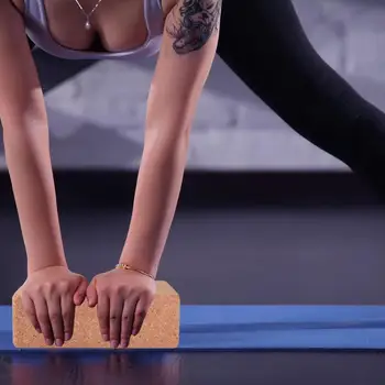 

High Density Cork Wood Yoga Block Prop Yoga Auxiliary Tool washable Home Gym Exercise Fitness Equipment For Fitness tools
