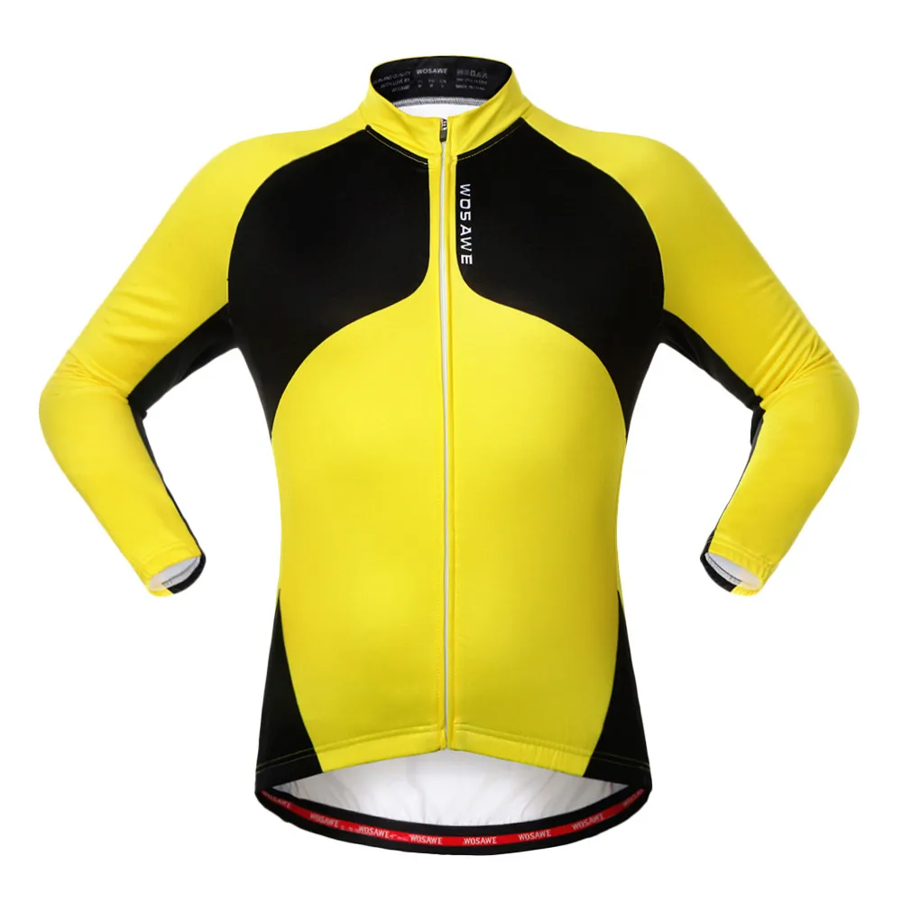 WOSAWE, мужские флисовые зимние куртки для велоспорта, термальная Спортивная одежда для езды на велосипеде, велосипедное пальто с длинным рукавом, Женская велосипедная ветровка MTB, одежда - Цвет: BC222 Y
