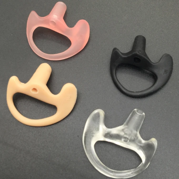 two way radio ear mold replacement soft silicone ear insert earmould for surveillance acoustic coil tube earbud