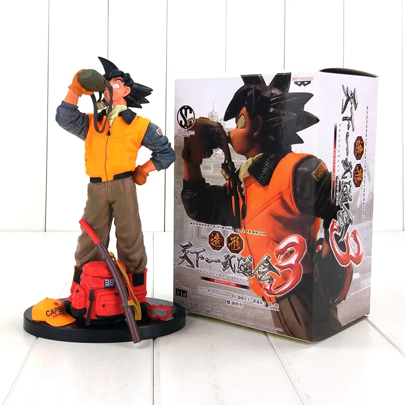 Dragon Ball Z Son Goku Yamcha фигурка игрушка скульптуры большой Гоку питьевой воды Yamcha с мечом Аниме Драконий жемчуг зет модель куклы - Цвет: Goku With Box