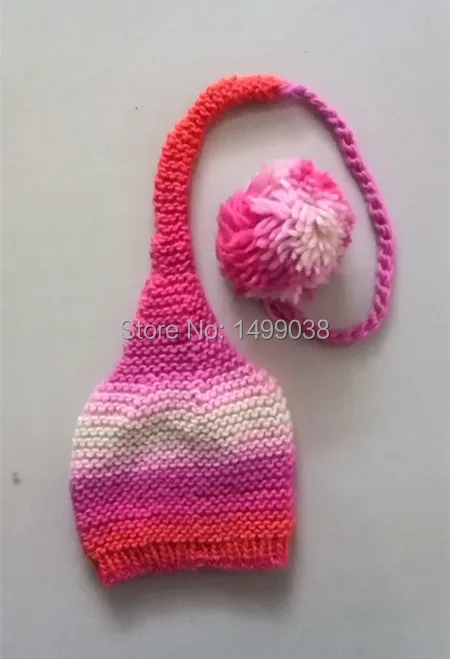 

Kids Wool Cap Baby Girls Crochet Hats Hand Knitted for photograph props