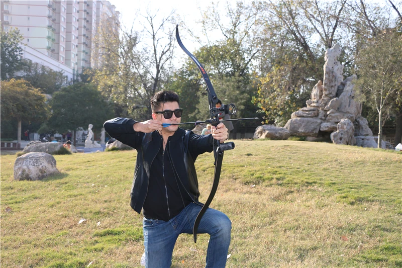 Huntingdoor alumínio arco recurvo com arco saco